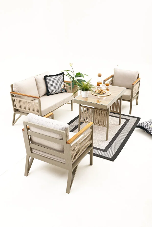 FLORES BAHÇE BALKON TAKIMI 2+1+1+MASA